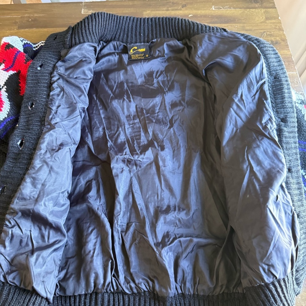 Vintage Y2K Southwest Print Chunky Knit Cardigan - Picture 5 of 12